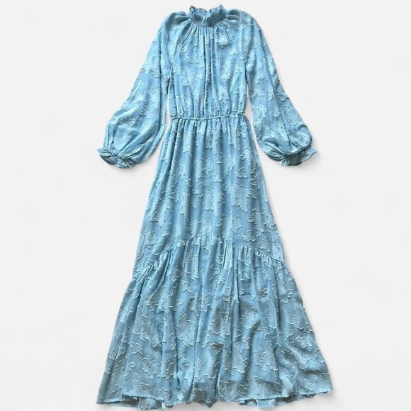 ASOS Blue Floral Maxi Dress - Picture 3 of 5